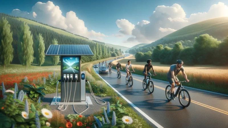 Benefits of Solar Charging Stations on Cycling Routes